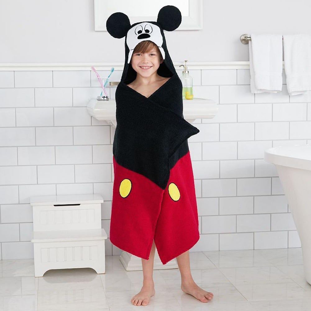 Disneys Mickey Mouse Bath Wrap Hooded Towel