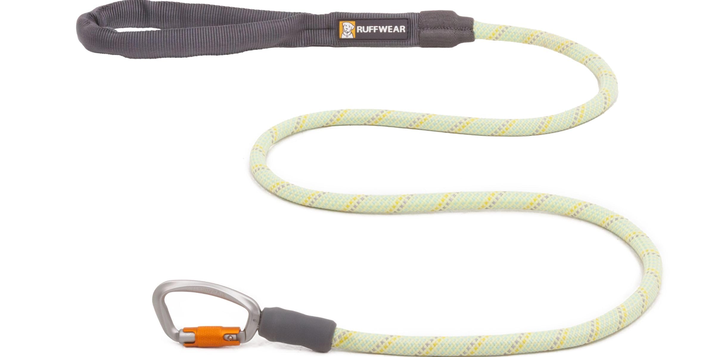 Ruffwear Knot-a-Leash Reflective Dog Lead, Large No Pull 1.5m Dog Leash with Padded Handle, Lightweight & Heavy Duty Dog Lead, Anti-Tangle lead, Secure Locking Carabiner, L, Moss Green