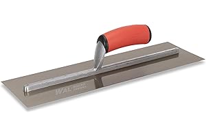 MARSHALLTOWN WALBOARD TOOLS 16 x 5 Inch Stainless Steel Plastering Trowel, Soft Handle, 046-016