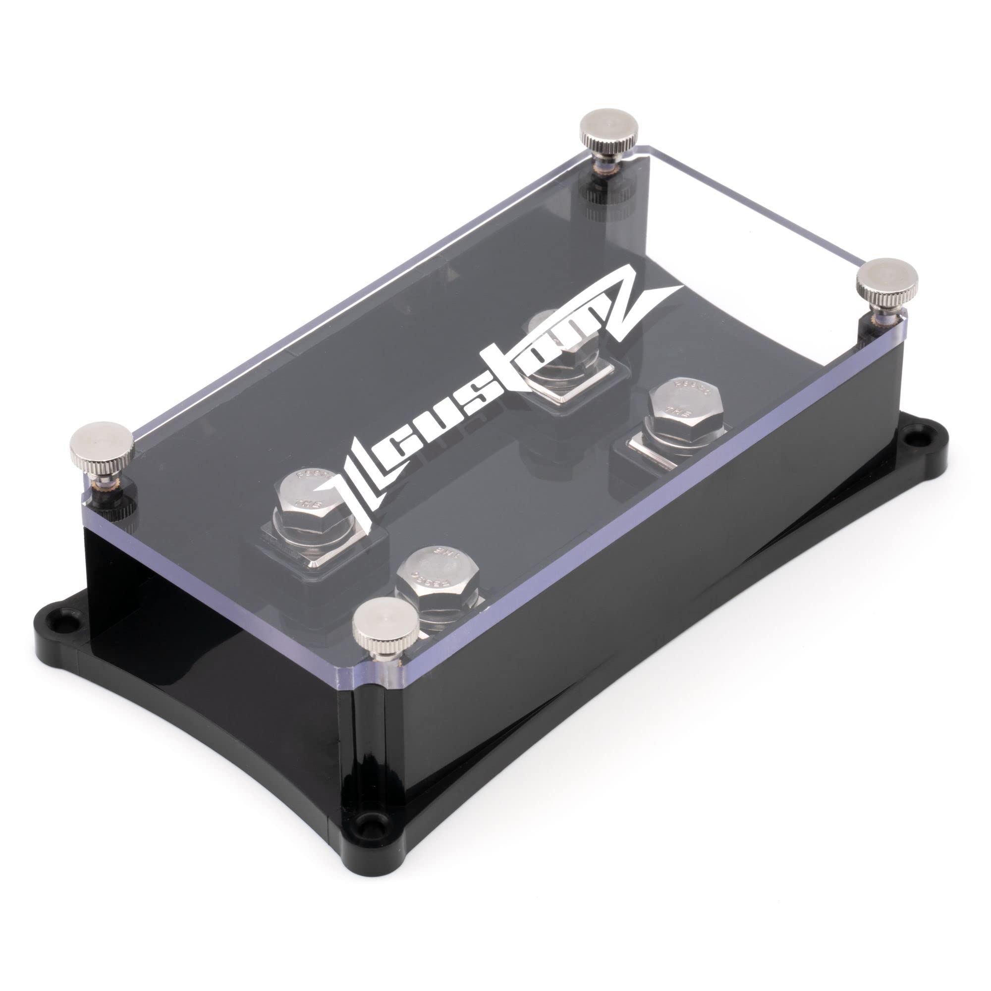 Photo 1 of ILL Customz 2 Spot Lug Style ANL Fuse Block Fused Distribution Block Heavy DutyLPNPMER0940194

