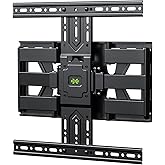 USX MOUNT Ultra Slim TV Wall Mount 37-75 Inch TVs Mount with Swivel and Tilt, Low Profile Full Motion Bracket with Articulating Dual Arms, Up to VESA 400X400 mm Max 16" Wood Studs, Holds 99lbs