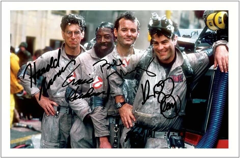 Photographs - Ghostbusters Cast Multi Signed 12x8 Inch Photo Pre Printed Signature Autograph Gift