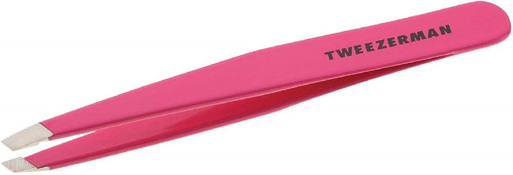 Tweezerman Slant Tweezer Assorted Colours | Precision Eyebrow Plucking Tool