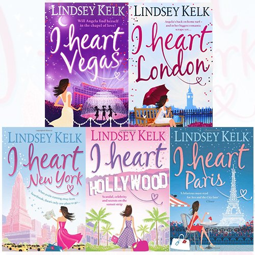 I Heart Series Lindsey Kelk Collection 5 Books Bundle (I Heart New York, I Heart Hollywood, I Heart Paris, I Heart Vegas, I Heart London)