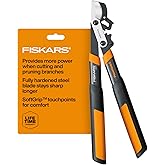 Fiskars 18-Inch Loppers for Tree Trimming, Heavy Duty, Sharp Bypass Steel Blade Tree Branch Cutter up to 1.5-Inch Diameter Cut Capacity, PowerGear2 Technology Multiplies Power, Hand Loppers