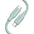 Anker USB C Cable, 100W Type C Flow Cord, Fast Charging for iPhone 16 Series, MacBook Pro 2020, and More (USB 2.0, 3FT,Green)