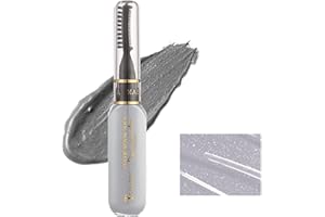 MIESCHER Colored Non-toxic Instantly Hair Color Professional Hair Mascara Stick for Girls & Women, Washable Rainbow for Party Cosplay (07#Silver Gray)