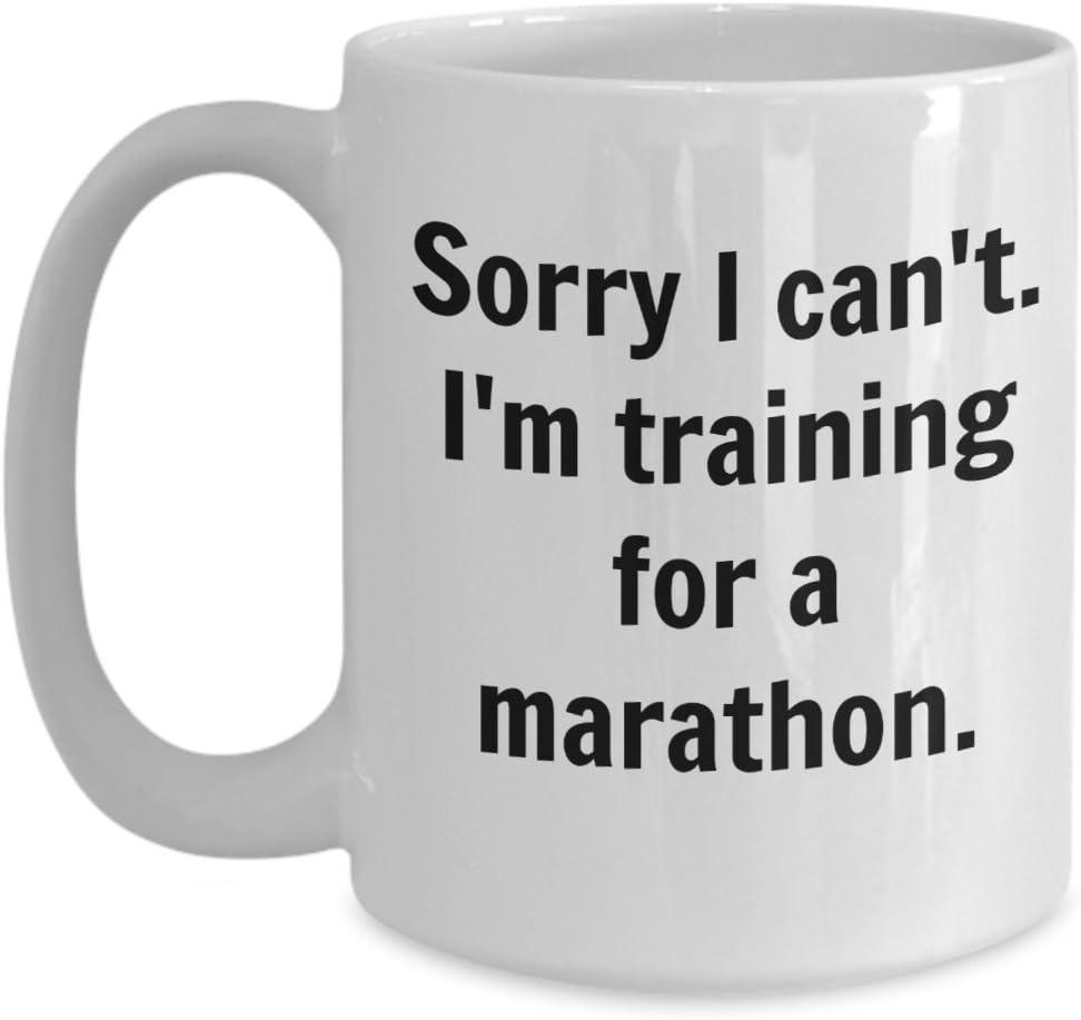 Marathon runner coffee mug - Gift cup (15 oz)