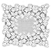 Heritage Lace Woodland 36-Inch by 36-Inch Table Topper, White