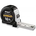 Komelon SM5416 Speed Mark Gripper Acrylic Coated Steel Blade Tape Measure 16-feet by 1-Inch, White (4 Pack)