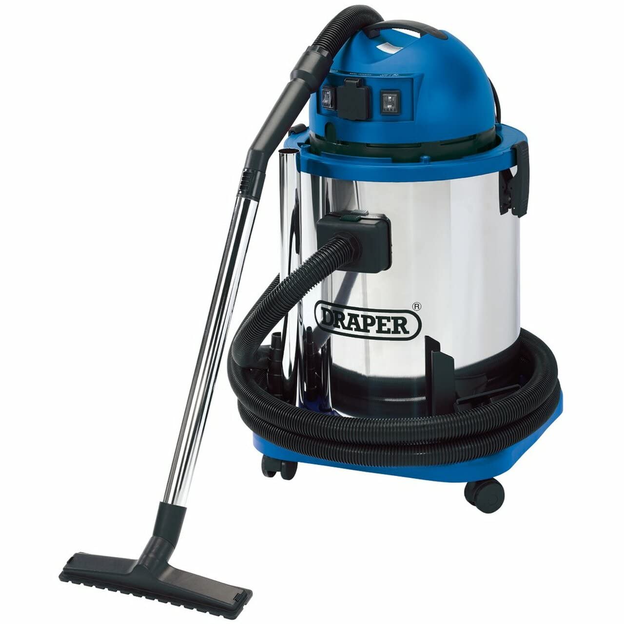 Draper 48499 Wet & Dry Vacuum Cleaner with Stainless Steel Tank 230V, 50L, 1400W