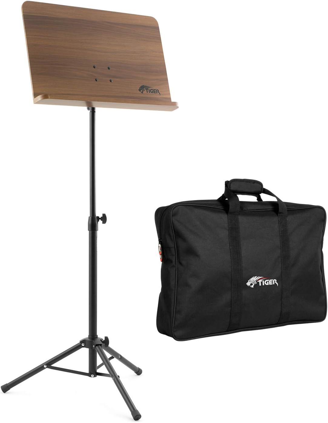 Tiger Wooden Top Orchestral Music Stand and Bag Pack