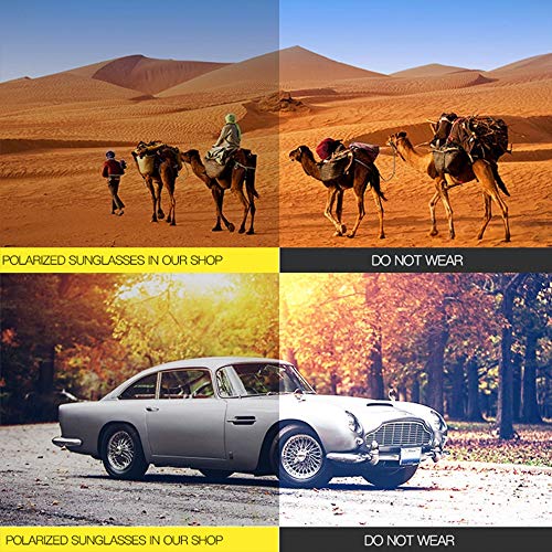 FANHE Retro Dreieck Sonnenbrille, Schießen Schmetterling Rahmen Brille Concave Straße, Fahren Sonnenbrille Polarisations… – Bild 8