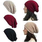 DANMY Winter Hats for Women,Warm Chunky Soft Cable Knit Womens Beanie Hats