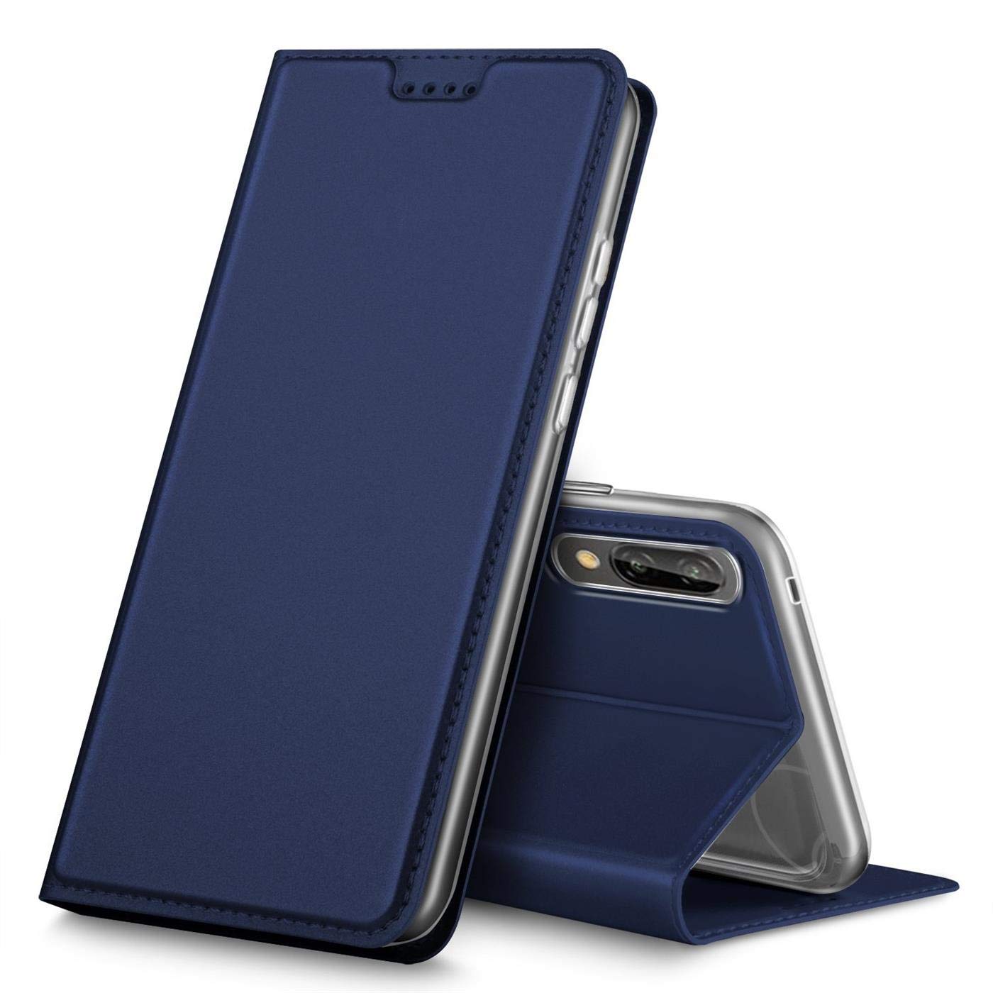 Verco Case compatible with Huawei P20, Flip Wallet Cover with Magnetic Closure for Huawei P20 Phone Case - blue