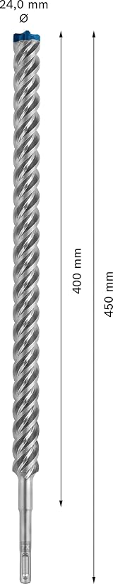 Bosch EXPERT SDS plus-7X Hammer Drill Bit 24 mm For Hard Stone 400x450mm view 3