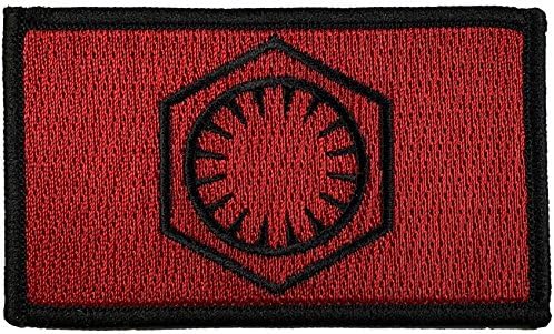Velcro Star Wars First Order Tactical Patch Black &amp; Red 2” x 3.5”