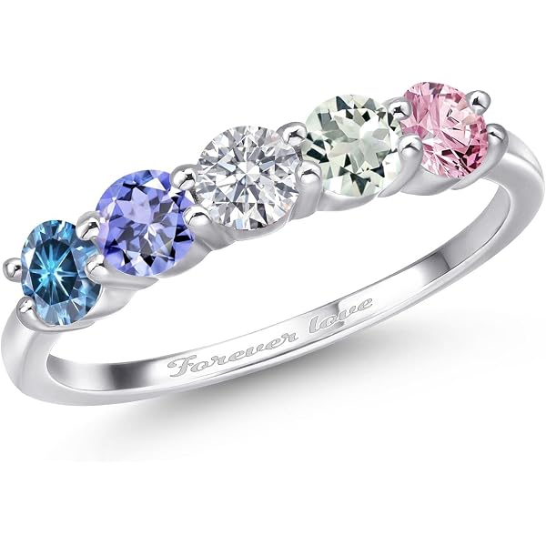 Sterling Silver Daisy Chain Flowers Ring - Delicate .925 Silver Band Ring For Women, Sizes 4-10