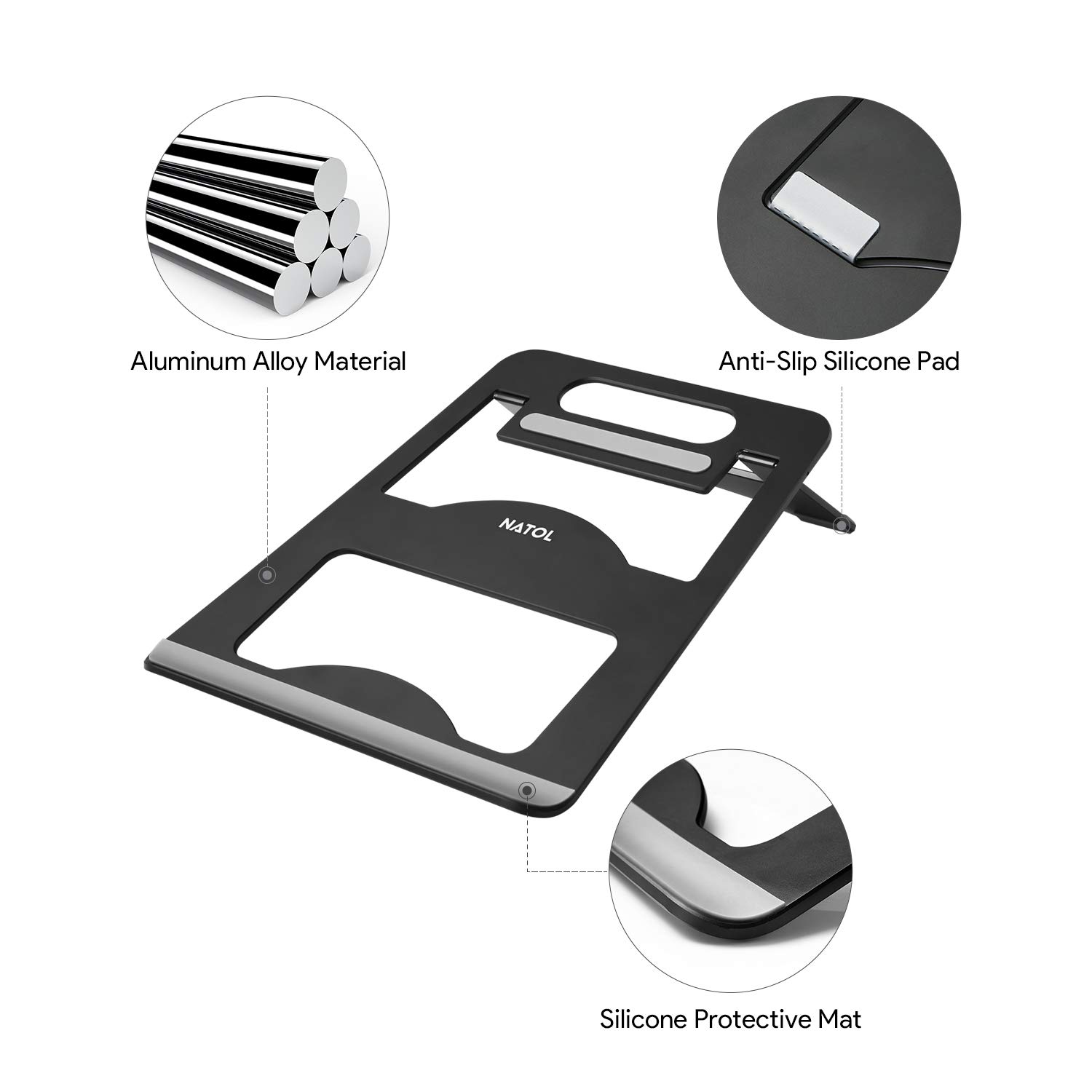 NATOL Supporto Notebook, Supporto per PC Portatile 12\