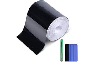 Lypumso Gloss Black Vinyl Wrap for Chrome Delete, 3 Inch x 30ft Automotive Grade Self-Adhesive Tape DIY Car Exterior Door Edge Guard, Window Sill Trim Protection Anti-Scratch