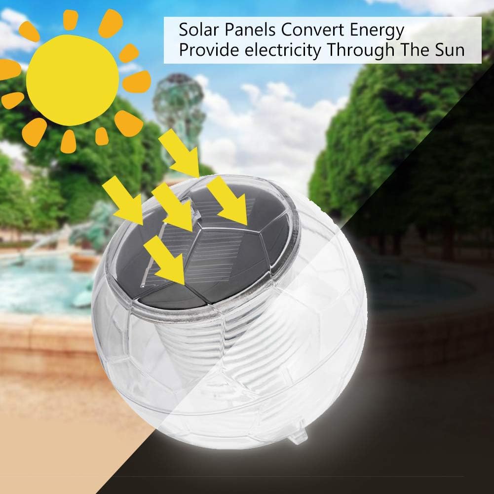 Solar Floating Light, RGB Swimming Pool Decoration Light with Automatic ...