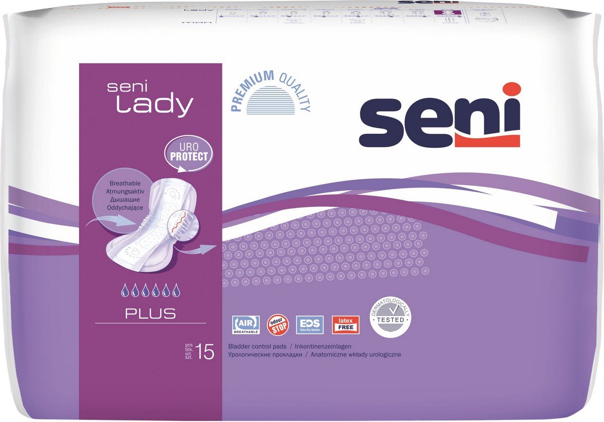 Seni Lady Bladder Control Pads Plus 15 Pieces Amazon In Health Personal Care