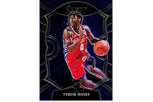 2020-21 Panini Select Blue #81 Tyrese Maxey Concourse Philadelphia 76ers RC Rookie NBA Basketball Trading Card