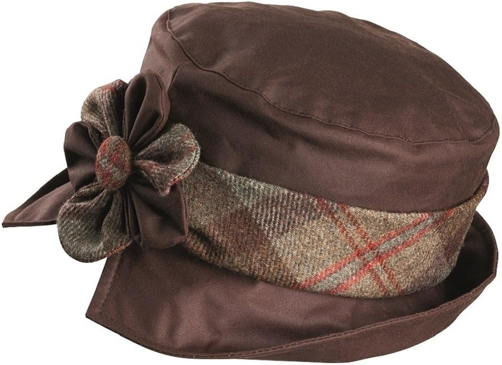Olney Hats Verna Wax and Tweed Flower 1Size (Brown) Amazon.co.uk
