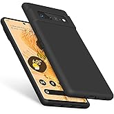 Amzpas TPU Case for Google Pixel 6 Pro, Durable Protective Shockproof Phone Case, Soft Anti-Scratch Smart Phone Cover for Women Men Black