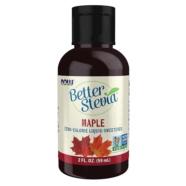 NOW FOODS, BETTER STEVIA, LIQUID, MAPLE, ZERO-CALORIE LIQUID...