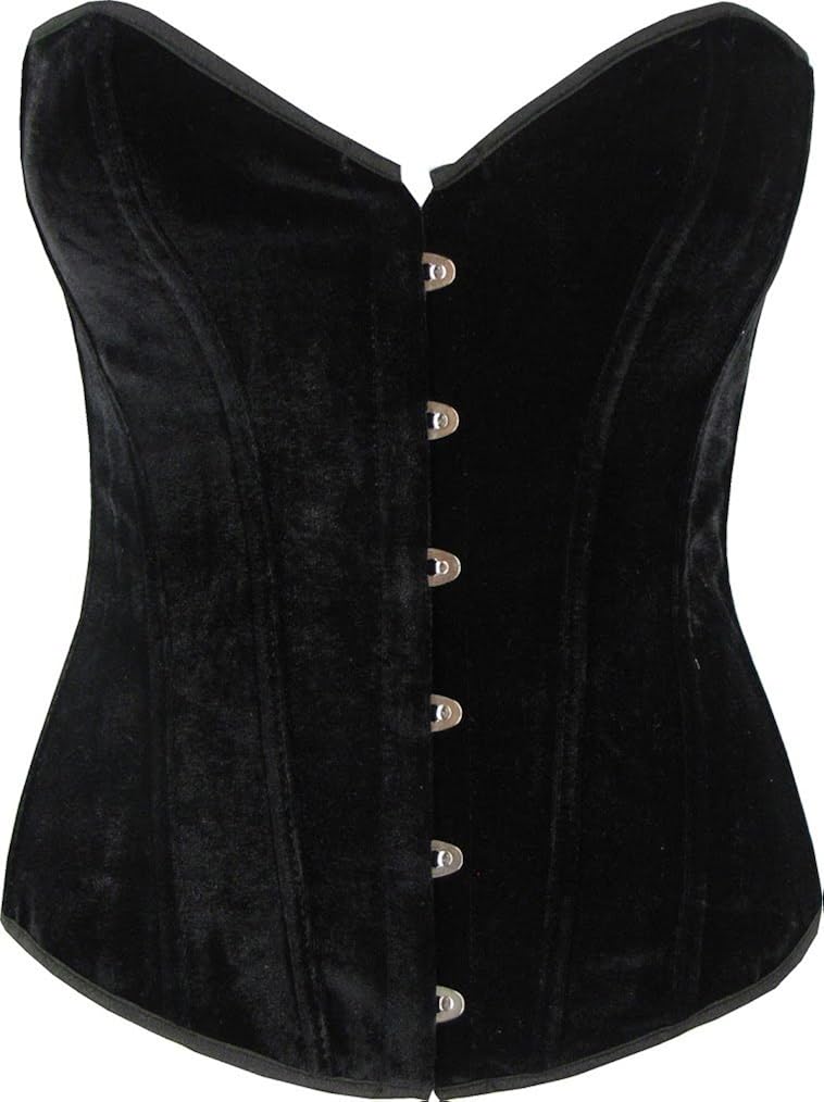 black velvet bustier top