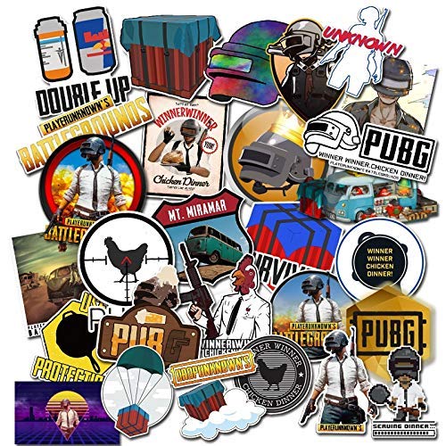 29pcs Playerunknows PUBG Game Stickers for Snowboard Laptop Luggage Car Fridge DIY Styling Vinyl Home Decor Waterproof Pegatina