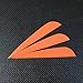 Letszhu Arrows Vanes 4 Inch Plastic Feather Fletching for DIY Archery Arrows 50 Pack (Orange)