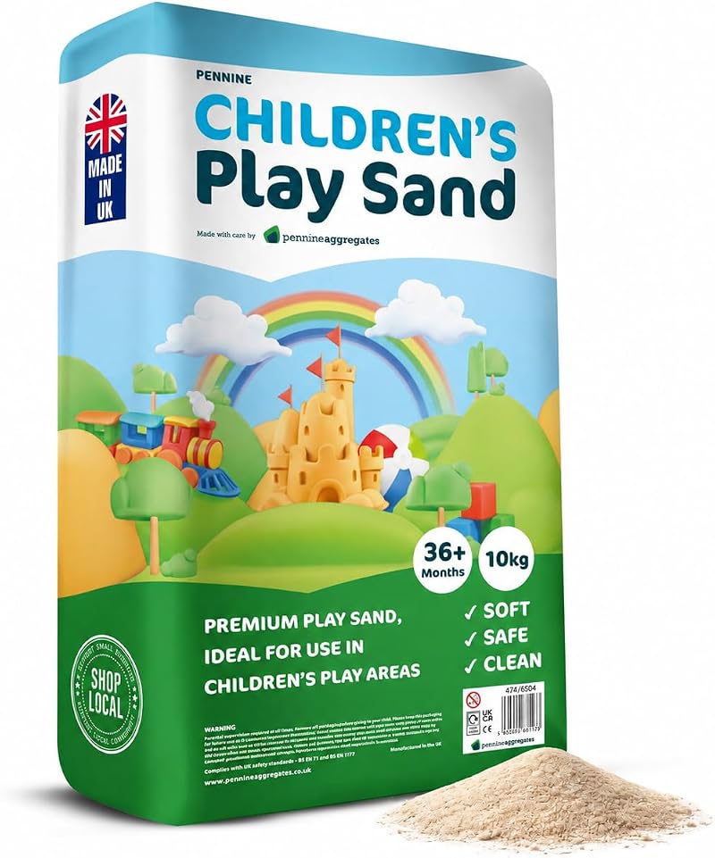 Laeto Play Sand for Kids 10kg Medium Bag Soft Sandbox Sand