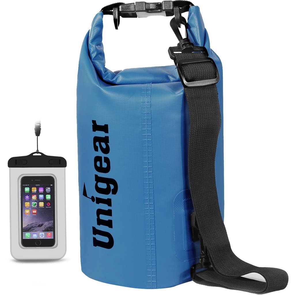 Unigear Dry Bag 2L/5L/10L/20L/30L/40L Waterproof Dry Sack Roll Top with Phone Case and Long Adjustable Shoulder Strap for Boating/Kayaking/Fishing/Rafting/Swimming/Camping/Snowboarding โ image 1