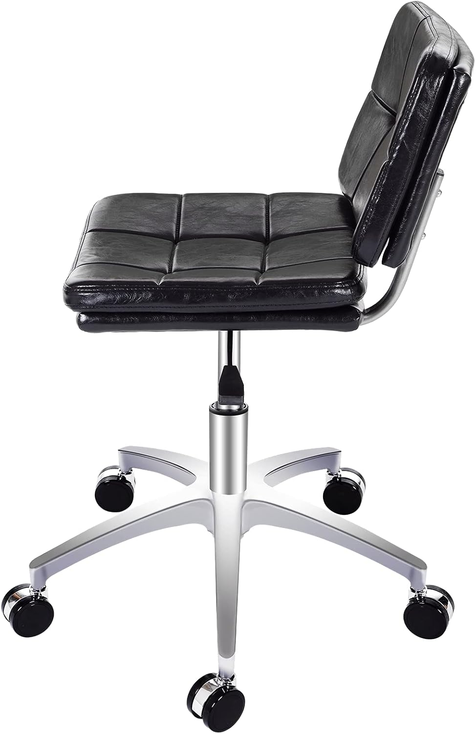 REMWELL Square Seat Rolling Stool Adjustable Swivel Chair for Clinic Medical Spa Beauty Hair Salon Home Office Kitchen with Wheels（Black, with Backrest）: Kitchen & Dining