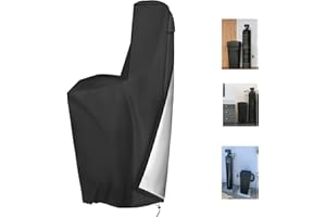 TORUTA Water Softener Cover 420D Waterproof Oxford Cloth Outdoor All Weather Protection 64" H x 40" W x 16" D - Black