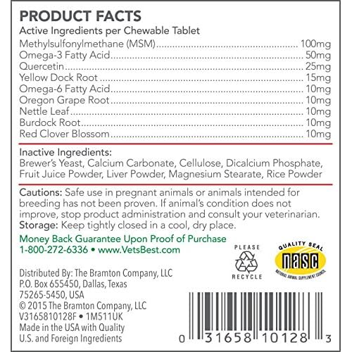 vet's best shed and itch