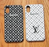 Street Fashion x Hypebeast Collab Slim Durable Hard Case Cover for Apple iPhone X and XS (Black w/ White Letters, iPhone X / XS)