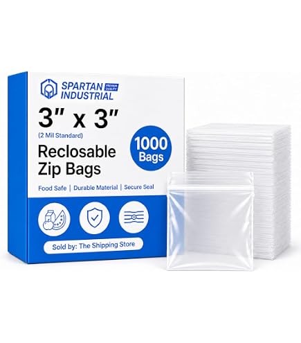 Amazon.com: Minigrip Red Line 8 x 8 inch, 4 Mil Zipper Reclosable