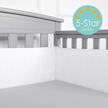 navy blue mesh crib bumper