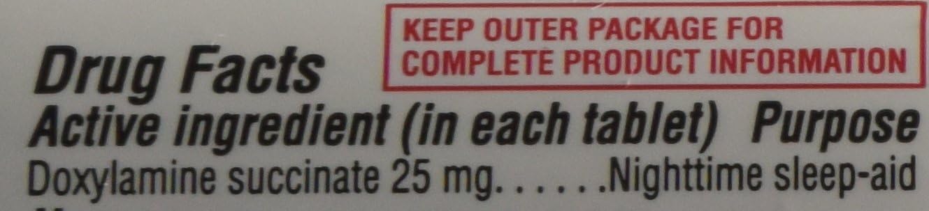 KIRKLAND SIGNATURE Signature Sleep Aid Doxylamine Succinate 25 Mg X 96 Tabs (53201812): Health & Personal Care
