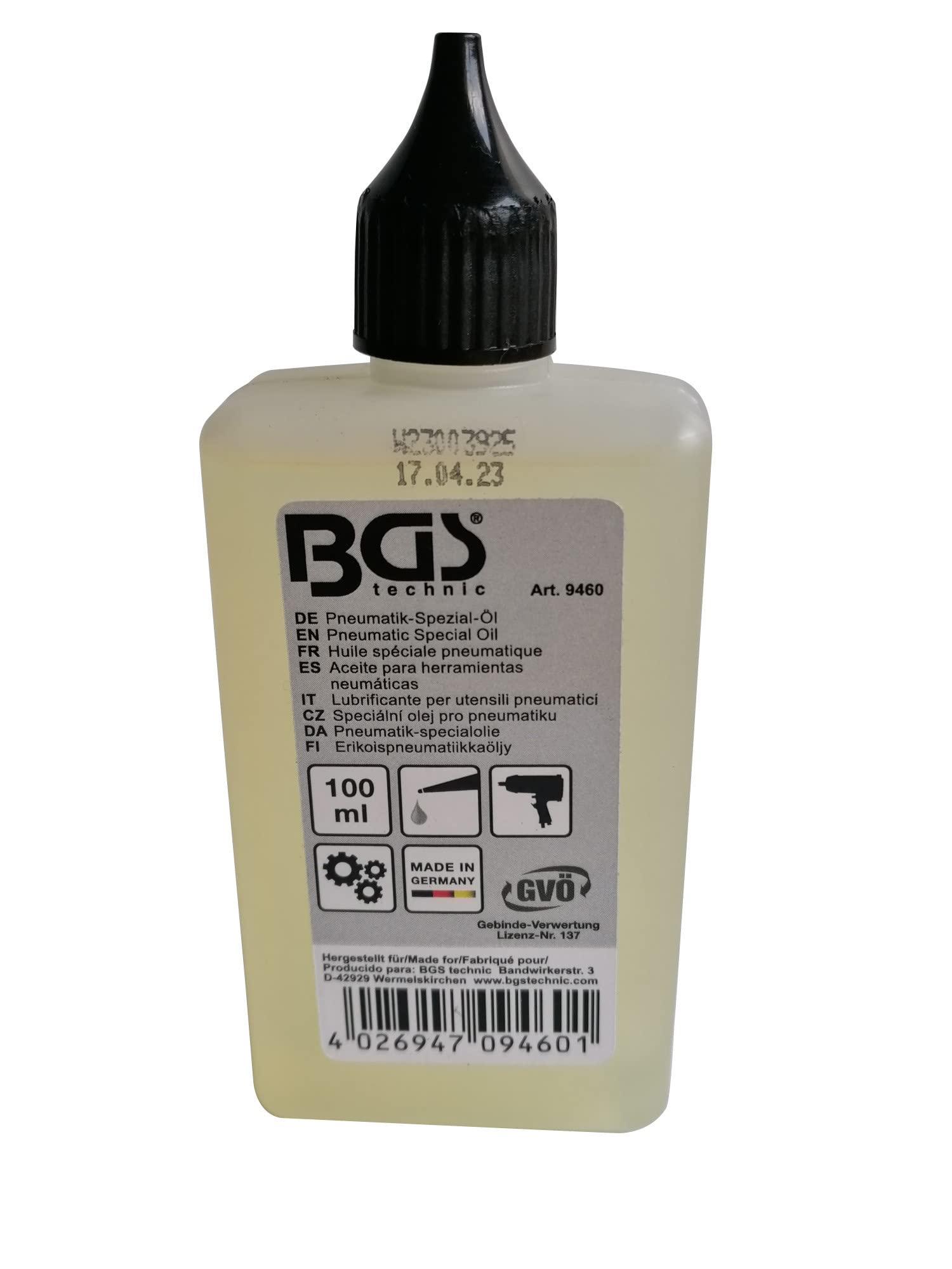 BGS 9460 | Pneumatic Special Oil | 100 ml