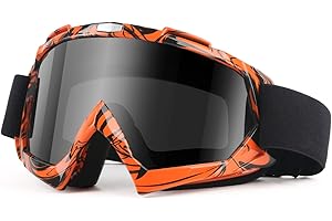 GGBuy Motorcycle Goggles ATV Dirt Bike Anti Scratch Motocross UV400 Protect Eyewear Off Road Anti Fog Riding Goggles