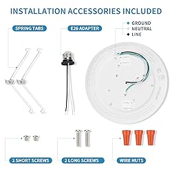 ECOELER 3CCT LED Disk Light, 6inch Dimmable LED
