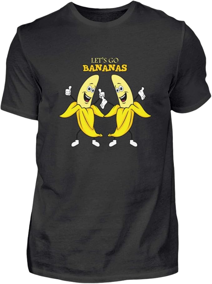 Let's Go Bananas Funny Men's Shirt Amazon.co.uk