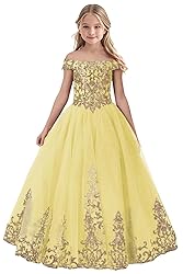 Tulle Flower Girl Dress for Wedding Sparkly