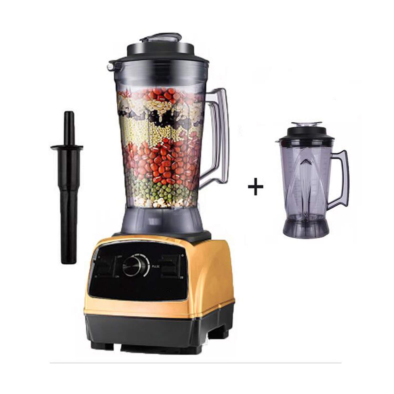 2800W 4.0L commercial professional smoothies powerful blender food mixer juicer with german motor technology,gold jarlid,UK Plug