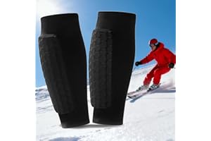 GENERIC Ski Pro Guards, Ski Gel Guards Socks, Breathable Elastic Anti-Collision Leggings with Honeycomb Pads