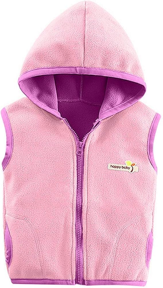 Amazon Co Jp 子供服 キッズ ベスト フリース もこもこ 羽織 アウター ジュニア 男の子 女の子 袖なし ベビー フリースベストジャケット 軽量 無地 秋冬 防寒 暖かい パーカー スウェット フード付き おしゃれ かわいい 新生児服 ベビー服 こども服 通園 通学 服